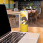Angela Davis Skinny Tumbler Bold Pop Art Style Freedom Is a Constant Struggle Quote Civil Rights Activist - African Pride
