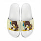Angela Davis Slide Sandals Bold Pop Art Style Freedom Is a Constant Struggle Quote Civil Rights Activist - African Pride
