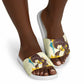 Angela Davis Slide Sandals Bold Pop Art Style Freedom Is a Constant Struggle Quote Civil Rights Activist - African Pride