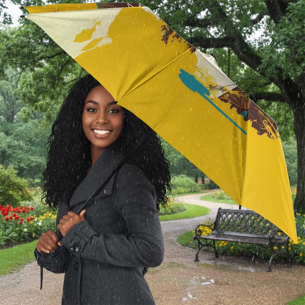 Angela Davis Umbrella Bold Pop Art Style Freedom Is a Constant Struggle Quote Civil Rights Activist - African Pride