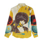 Angela Davis Women Casual Shirt Bold Pop Art Style Freedom Is a Constant Struggle Quote Civil Rights Activist - African Pride