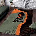 Angela Davis Area Rug Retro Graphic Design I Am Changing the Things I Cannot Accept Quote Civil Rights Empowerment Tribute - African Pride