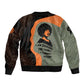 Angela Davis Bomber Jacket Retro Graphic Design I Am Changing the Things I Cannot Accept Quote Civil Rights Empowerment Tribute - African Pride