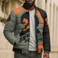 Angela Davis Bomber Puffer Jacket Retro Graphic Design I Am Changing the Things I Cannot Accept Quote Civil Rights Empowerment Tribute - African Pride