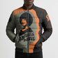 Angela Davis Bomber Puffer Jacket Retro Graphic Design I Am Changing the Things I Cannot Accept Quote Civil Rights Empowerment Tribute - African Pride