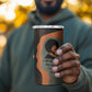 Angela Davis 4 in 1 Can Cooler Tumbler Retro Graphic Design I Am Changing the Things I Cannot Accept Quote Civil Rights Empowerment Tribute - African Pride
