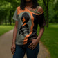 Angela Davis Cross Shoulder Shirt Retro Graphic Design I Am Changing the Things I Cannot Accept Quote Civil Rights Empowerment Tribute - African Pride