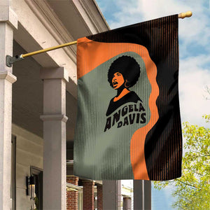 Angela Davis Garden Flag Retro Graphic Design I Am Changing the Things I Cannot Accept Quote Civil Rights Empowerment Tribute - African Pride
