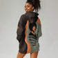 Angela Davis Hoodie Dress Retro Graphic Design I Am Changing the Things I Cannot Accept Quote Civil Rights Empowerment Tribute - African Pride