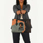 Angela Davis Leather Bag Retro Graphic Design I Am Changing the Things I Cannot Accept Quote Civil Rights Empowerment Tribute - African Pride