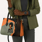 Angela Davis Leather Bag Retro Graphic Design I Am Changing the Things I Cannot Accept Quote Civil Rights Empowerment Tribute - African Pride