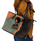 Angela Davis Leather Tote Bag Retro Graphic Design I Am Changing the Things I Cannot Accept Quote Civil Rights Empowerment Tribute - African Pride