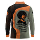 Angela Davis Long Sleeve Polo Shirt Retro Graphic Design I Am Changing the Things I Cannot Accept Quote Civil Rights Empowerment Tribute - African Pride
