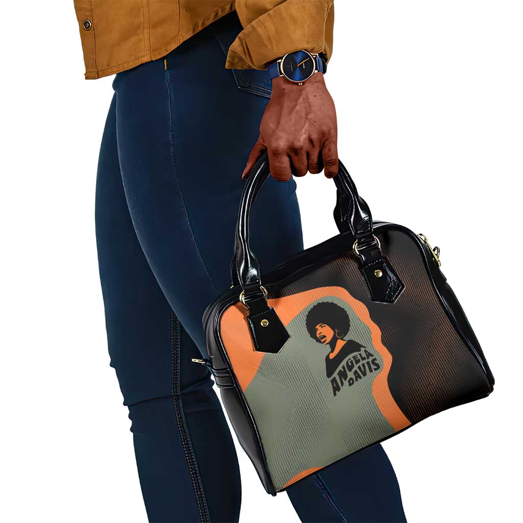 Angela Davis Shoulder Handbag Retro Graphic Design I Am Changing the Things I Cannot Accept Quote Civil Rights Empowerment Tribute - African Pride