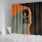 Angela Davis Shower Curtain Retro Graphic Design I Am Changing the Things I Cannot Accept Quote Civil Rights Empowerment Tribute - African Pride