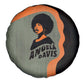 Angela Davis Spare Tire Cover Retro Graphic Design I Am Changing the Things I Cannot Accept Quote Civil Rights Empowerment Tribute - African Pride