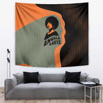 Angela Davis Tapestry Retro Graphic Design I Am Changing the Things I Cannot Accept Quote Civil Rights Empowerment Tribute - African Pride