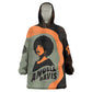 Angela Davis Wearable Blanket Hoodie Retro Graphic Design I Am Changing the Things I Cannot Accept Quote Civil Rights Empowerment Tribute - African Pride