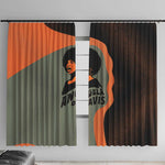 Angela Davis Window Curtain Retro Graphic Design I Am Changing the Things I Cannot Accept Quote Civil Rights Empowerment Tribute - African Pride