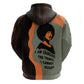 Angela Davis Zip Hoodie Retro Graphic Design I Am Changing the Things I Cannot Accept Quote Civil Rights Empowerment Tribute - African Pride
