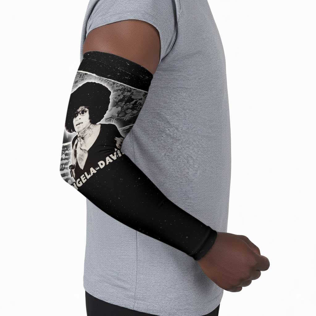 Angela Davis Arm Sleeves Protest Design Liberating Minds and Society Quote Civil Rights Movement - African Pride