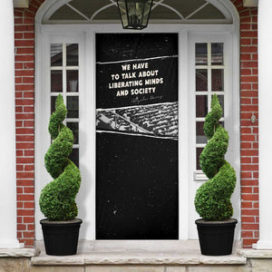 Angela Davis Door Cover Protest Design Liberating Minds and Society Quote Civil Rights Movement - African Pride