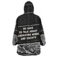 Angela Davis Kid Wearable Blanket Hoodie Protest Design Liberating Minds and Society Quote Civil Rights Movement - African Pride