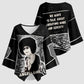 Angela Davis Kimono Sleeve Blouse Protest Design Liberating Minds and Society Quote Civil Rights Movement - African Pride