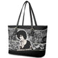 Angela Davis Leather Tote Bag Protest Design Liberating Minds and Society Quote Civil Rights Movement - African Pride