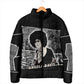 Angela Davis Padded Jacket Protest Design Liberating Minds and Society Quote Civil Rights Movement - African Pride