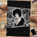 Angela Davis Puzzle Protest Design Liberating Minds and Society Quote Civil Rights Movement - African Pride