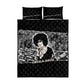 Angela Davis Quilt Bed Set Protest Design Liberating Minds and Society Quote Civil Rights Movement - African Pride
