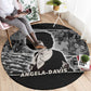 Angela Davis Round Carpet Protest Design Liberating Minds and Society Quote Civil Rights Movement - African Pride