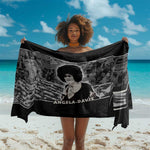 Angela Davis Sarong Protest Design Liberating Minds and Society Quote Civil Rights Movement - African Pride