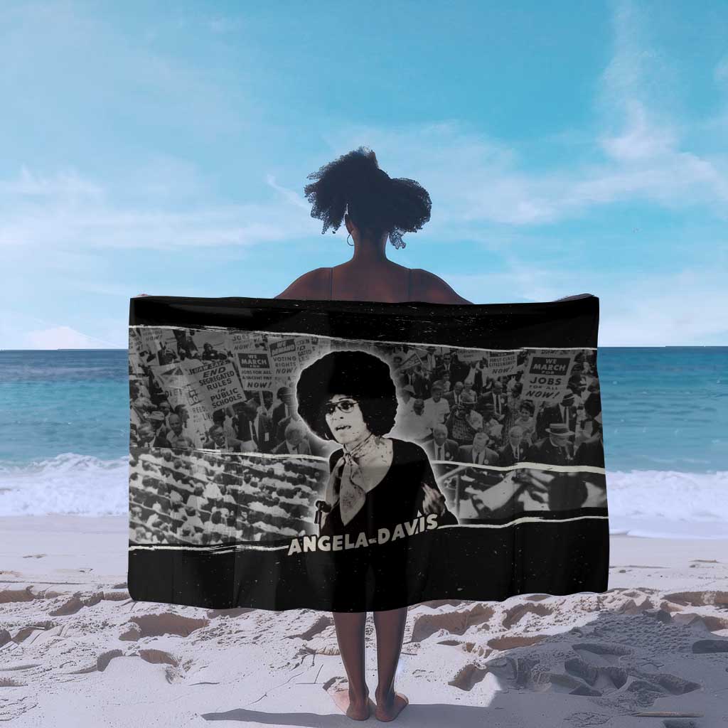 Angela Davis Sarong Protest Design Liberating Minds and Society Quote Civil Rights Movement - African Pride