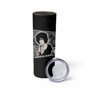 Angela Davis Skinny Tumbler Protest Design Liberating Minds and Society Quote Civil Rights Movement - African Pride