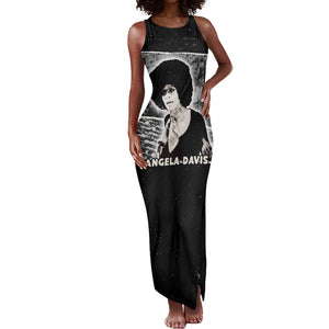 Angela Davis Tank Maxi Dress Protest Design Liberating Minds and Society Quote Civil Rights Movement - African Pride