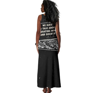 Angela Davis Tank Maxi Dress Protest Design Liberating Minds and Society Quote Civil Rights Movement - African Pride