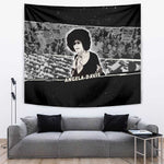 Angela Davis Tapestry Protest Design Liberating Minds and Society Quote Civil Rights Movement - African Pride
