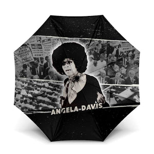 Angela Davis Umbrella Protest Design Liberating Minds and Society Quote Civil Rights Movement - African Pride