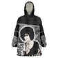 Angela Davis Wearable Blanket Hoodie Protest Design Liberating Minds and Society Quote Civil Rights Movement - African Pride