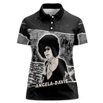 Angela Davis Women Polo Shirt Protest Design Liberating Minds and Society Quote Civil Rights Movement TS04