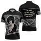Angela Davis Zipper Polo Shirt Protest Design Liberating Minds and Society Quote Civil Rights Movement - African Pride