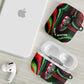 Huey P. Newton AirPods Case Swirl Design Black Panther Party Symbol Revolutionary Tribute - African Pride