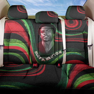 Huey P. Newton Back Car Seat Cover Swirl Design Black Panther Party Symbol Revolutionary Tribute - African Pride