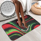 Huey P. Newton Bathroom Set Swirl Design Black Panther Party Symbol Revolutionary Tribute - African Pride