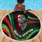 Huey P. Newton Beach Blanket Swirl Design Black Panther Party Symbol Revolutionary Tribute - African Pride