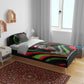 Huey P. Newton Bedding Set Swirl Design Black Panther Party Symbol Revolutionary Tribute - African Pride