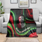 Huey P. Newton Blanket Swirl Design Black Panther Party Symbol Revolutionary Tribute - African Pride
