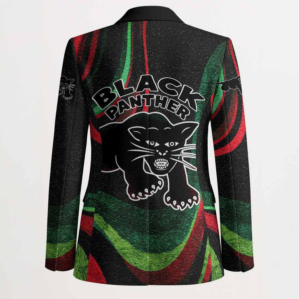 Huey P. Newton Blazer Swirl Design Black Panther Party Symbol Revolutionary Tribute - African Pride